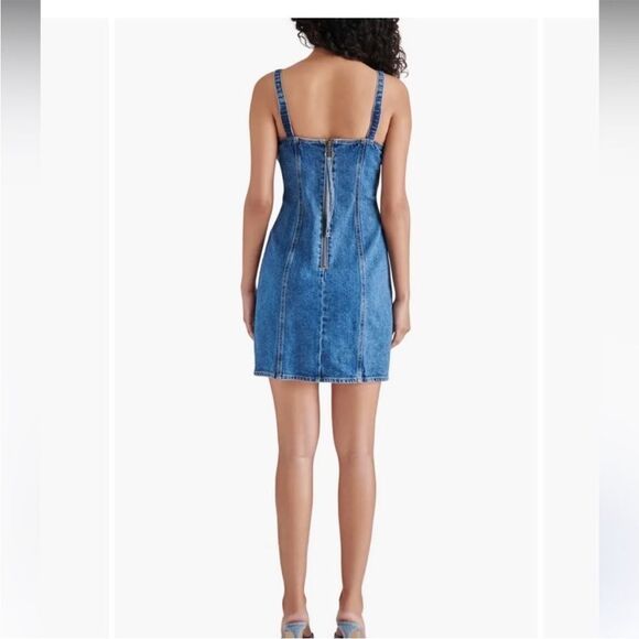 Steve Madden Corset Denim Minidress size small NWT - Picture 2 of 10